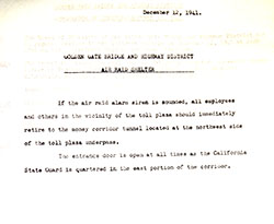 All in a Day's Work - Air raid memo